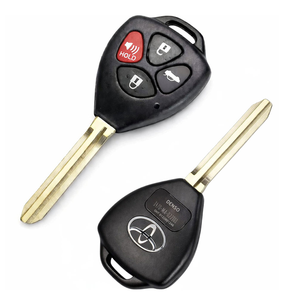 Chave Hilux Sw4 Corolla Carcaça Oca 4 Botões