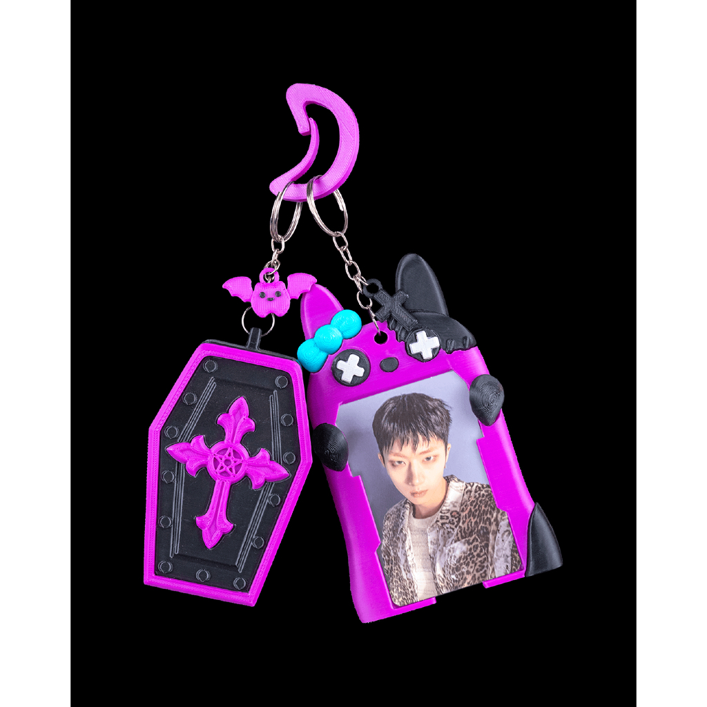 Chaveiro Porta Batom E Porta Foto Polaroide Vamp Gothic
