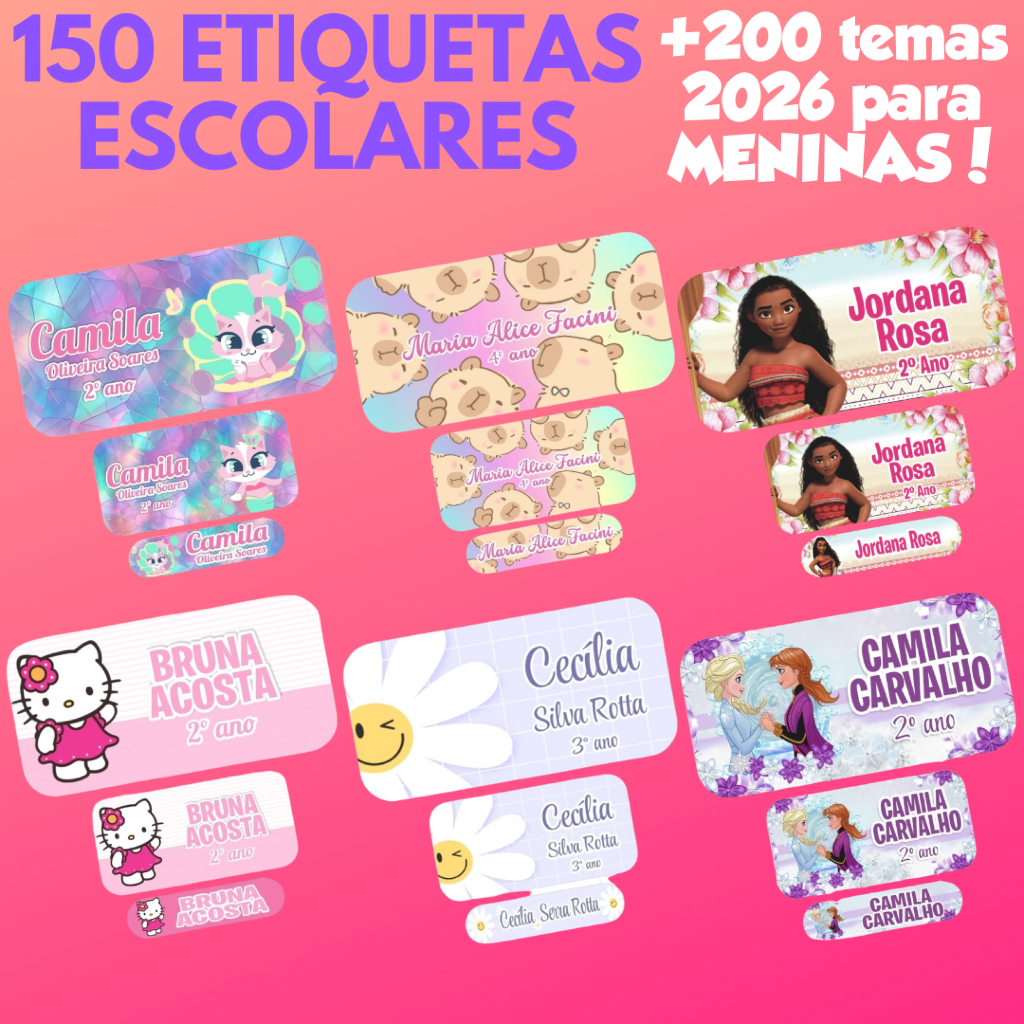 Etiqueta Escolar para Menino: Onde Comprar | BuscaProdutos