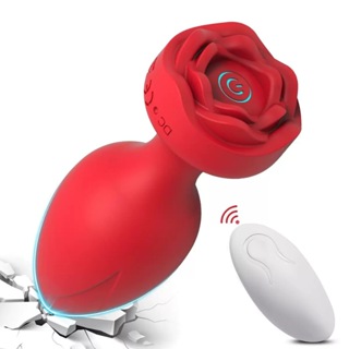 Plug anal Rosa com controle remoto Recarregável 10 modos de vibração GS-05 em Oferta na Shopee