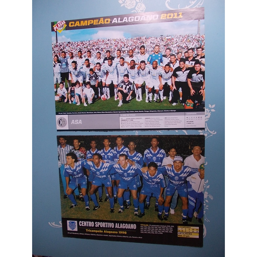 Poster Campeão Alagoano Asa 2011. Tricampeão 1998. ABC Bicampeão Potiguar 2011. Campeão Paraense 1998 - Paysandu Sport C