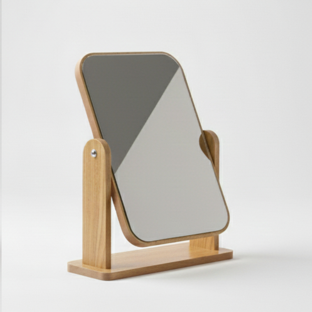 Espelho Maquiagem Mesa Retangular Penteadeira Acessórios De Maquiagem Portatil Camarim