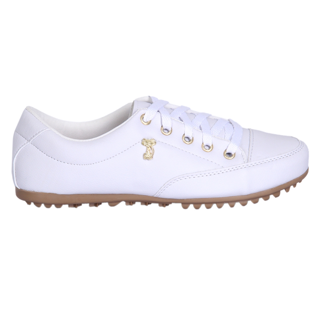 Tênis Feminino Couro Ecológico Dia a dia Casual e Elegante - Izabela Araújo em Oferta na Shopee