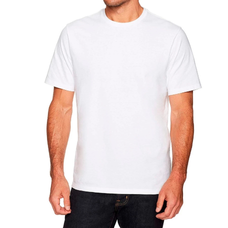 Camiseta Básica Branca de Poliéster Sublimação