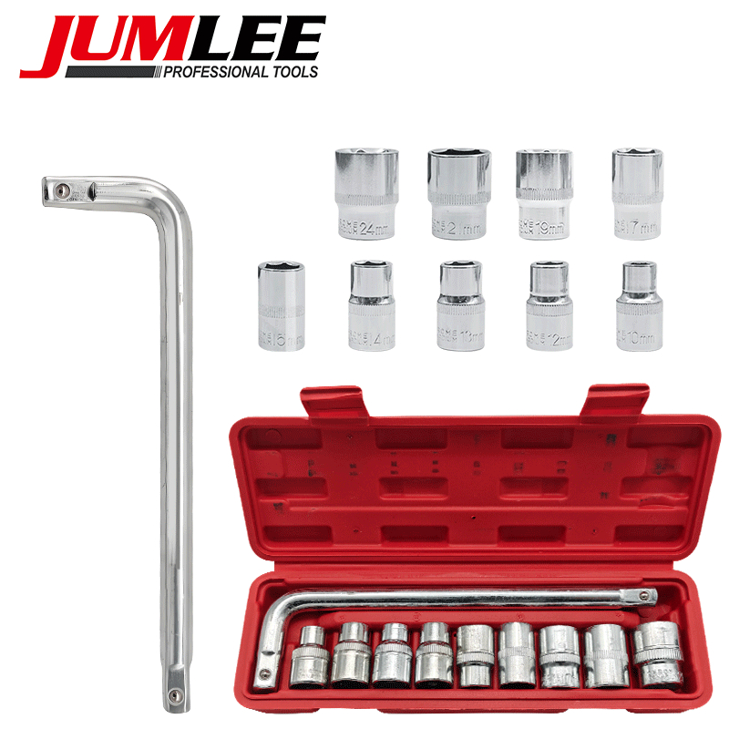 Conjunto de 10 chaves de soquete em L com catraca – Ferramentas manuais para automóveis, motocicletas e uso doméstico em Oferta na Shopee