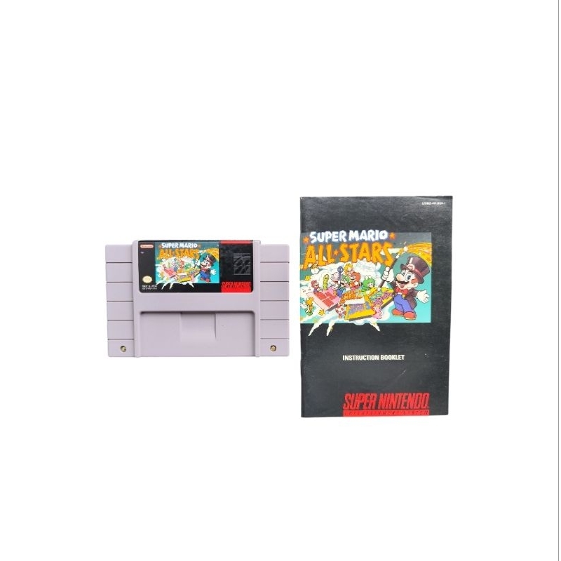 Super Mario All Stars Snes e Manual Original Super Nintendo
