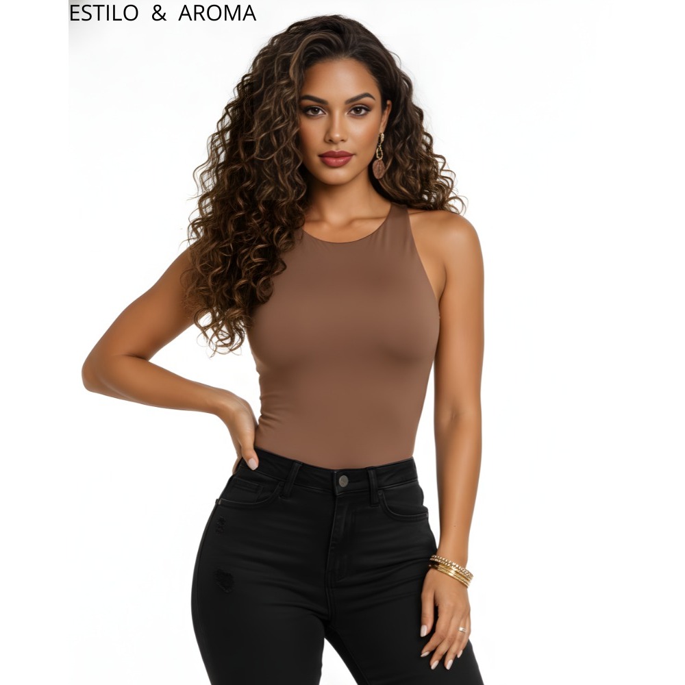 Regata blusa feminina suplex  básica elegante moda tendência estilosa branco  moda feminina