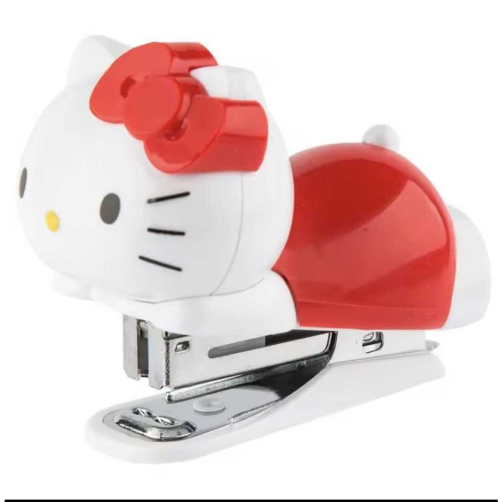 Grampeador de papel pequeno + grampos TOT-10 - Hello Kitty em Oferta na Shopee