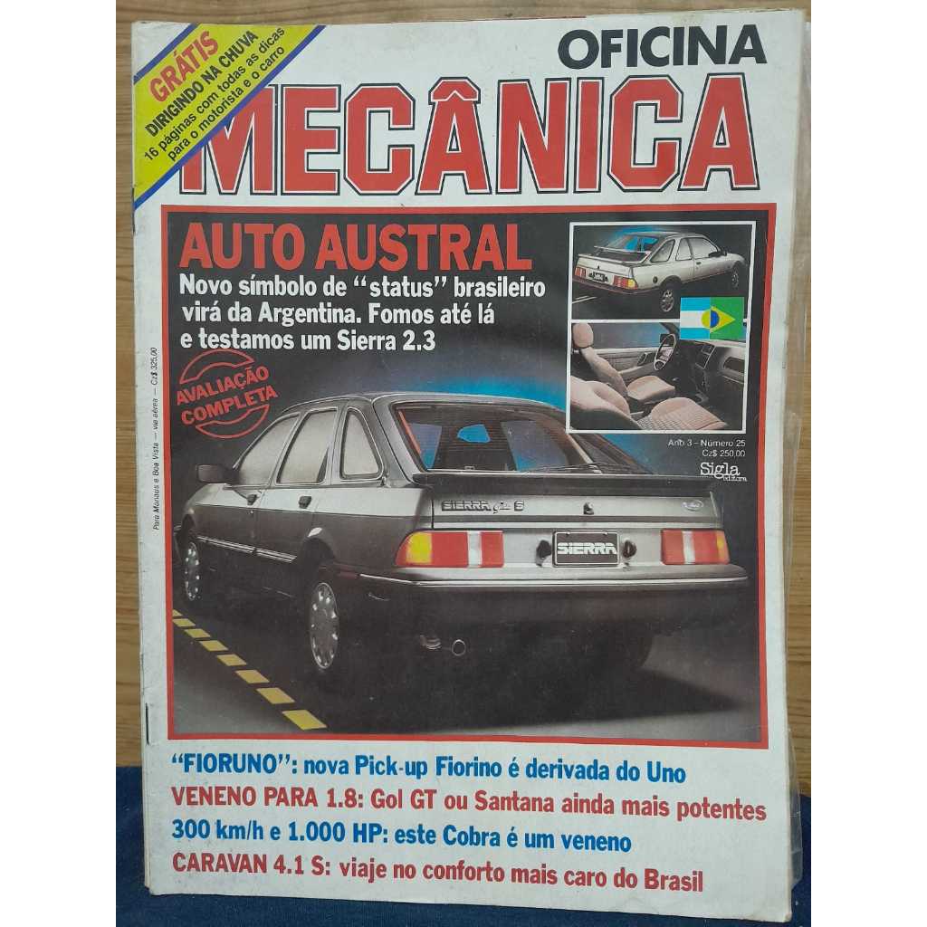 REVISTA OFICINA MECÂNICA - NÚMERO 25 - ANO 3   BOM ESTADO GERAL   CX REV30/ SH    MATÉRIAS DA CAPA:   - AUTO AUSTRAL: No