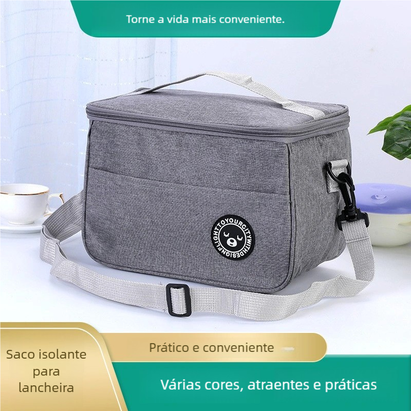 Bolsa Térmica Impermeável de Mão - Para Lanches, Sucos e Marmitas Diárias em Oferta na Shopee