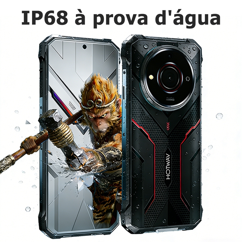 【Somente entregadores】HOTWAV Celular Kingkong 128gb/8gb Anti-queda iP68 À Prova D'água Dual Sim