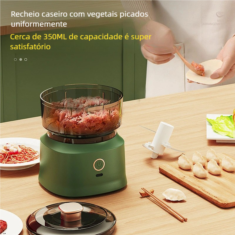 Moedor Elétrico Multifuncional 350ml - Para Carne, Legumes e Mais