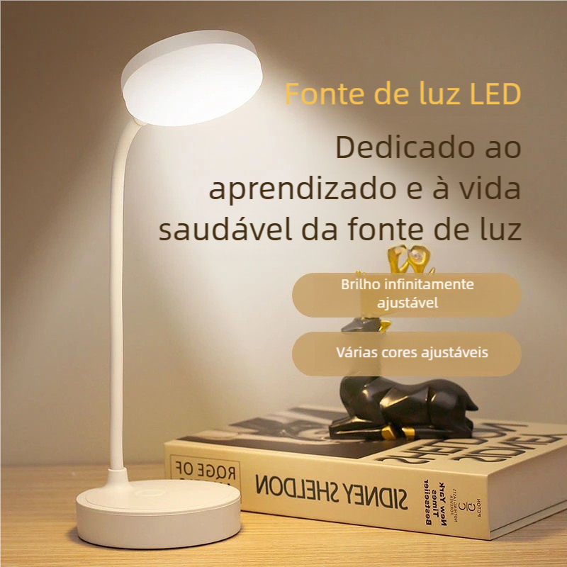 Luminária de Estudo BigTech LED - Recarregável, Haste Flexível, Abajur Touch Sem Fio em Oferta na Shopee
