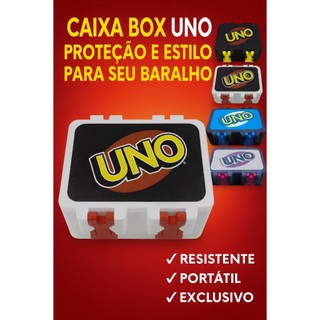 Caixa Uno Baralho – Estojo Protetor, Compacto e Resistente | Ideal para Organizar