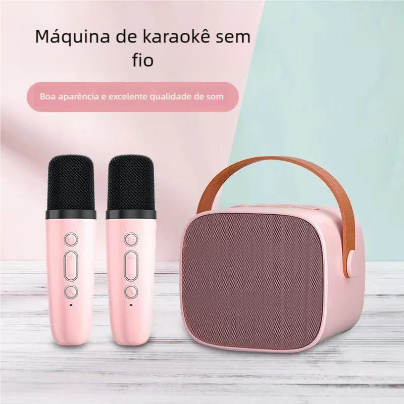 K12 Alto-falante Bluetooth Karaoke com Microfone, Luzes LED e Diversão para Toda a Família em Oferta na Shopee