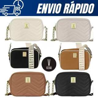 Bolsa Transversal Feminina Vizzano de ombro 10003.02 - Detalhes dourados em Oferta na Shopee