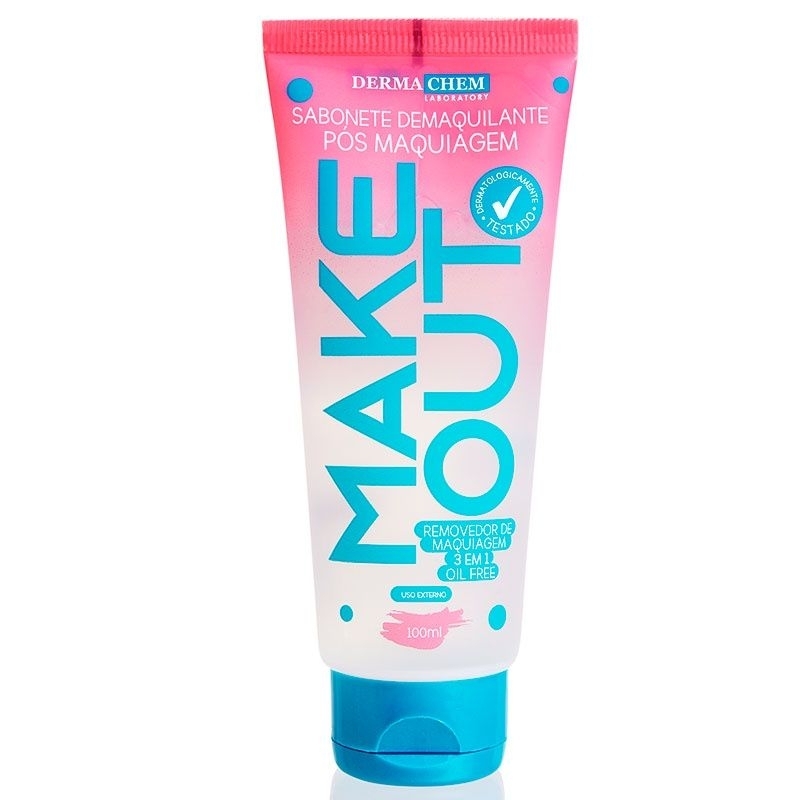 Sabonete Demaquilante Dermachem Make Out Pós Maquiagem – Limpeza Profunda, Remove Make, Uso Diário