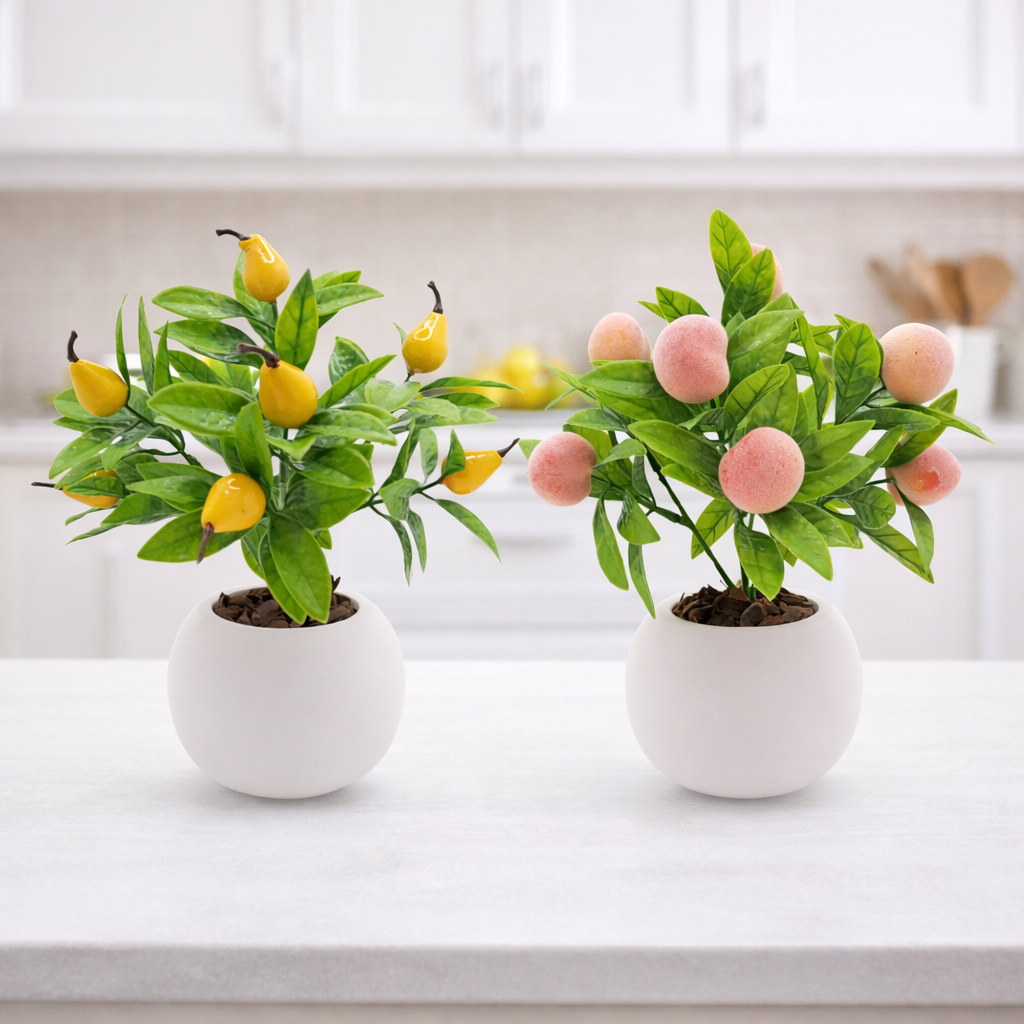 Frutas Artificiais Kit 2 Arranjos Decoracao Flores Casa em Oferta na Shopee