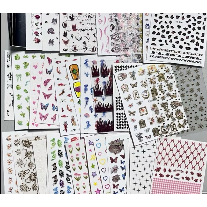 ESCOLHA SEU ADESIVO DE UNHA BARATOS E  VARIADOS AQUI - NAIL ART em Oferta na Shopee