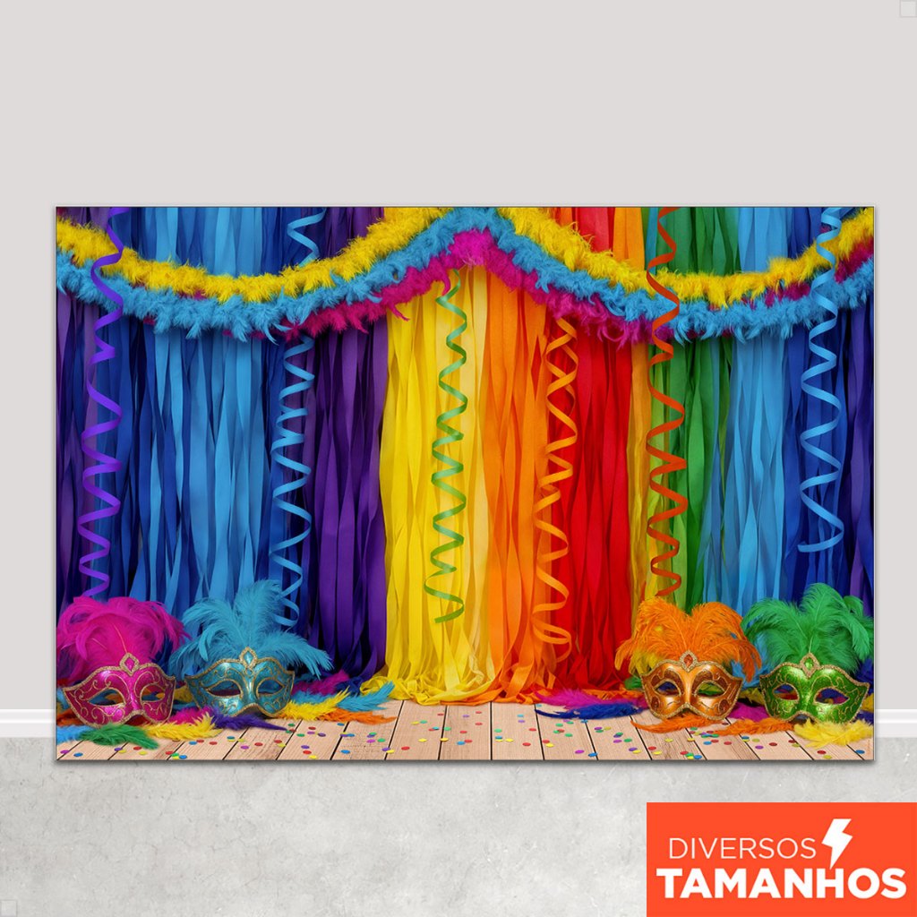 Painel Fundo Fotográfico Carnaval Cenário Sublimado Em Tecido para Foto em Oferta na Shopee