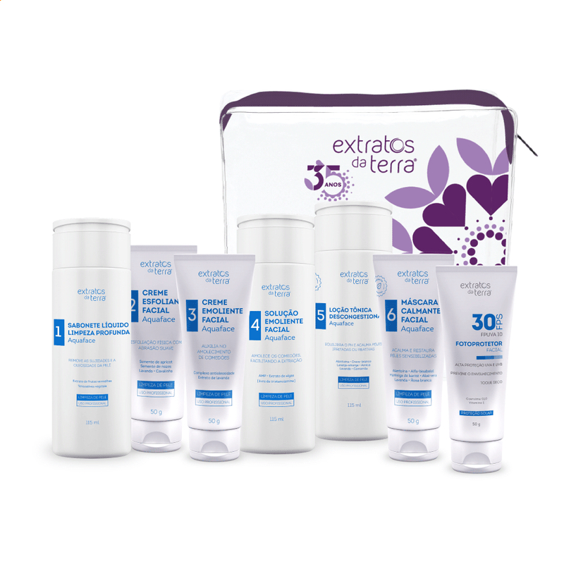 ✨ kit Profissional de Limpeza de Pele - Extratos da Terra Mini ✨ em Oferta na Shopee