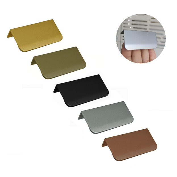 (PLASTICO ABS) Puxadores slim/aba plástico reforçado furo 3,2cm total 7cm  dourado/preto/broze/prata/cobre em Oferta na Shopee