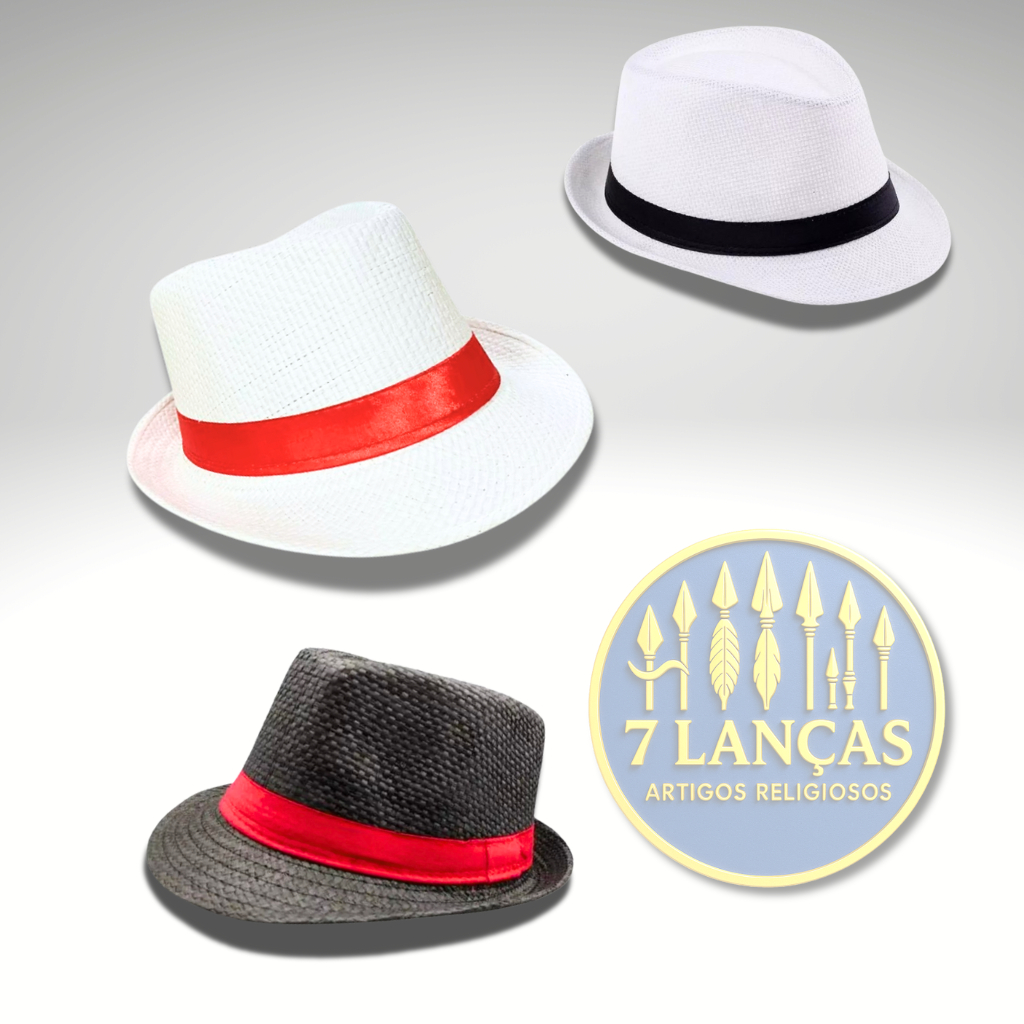 Chapéu Malandro Aba Curta - ESTILO PANAMÁ Nº 58 - Umbanda e Candomblé