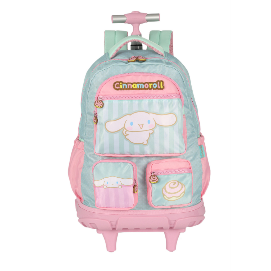 Mochila Rodinhas Escolar My Melody Cinnamoroll Sanrio Luxcel