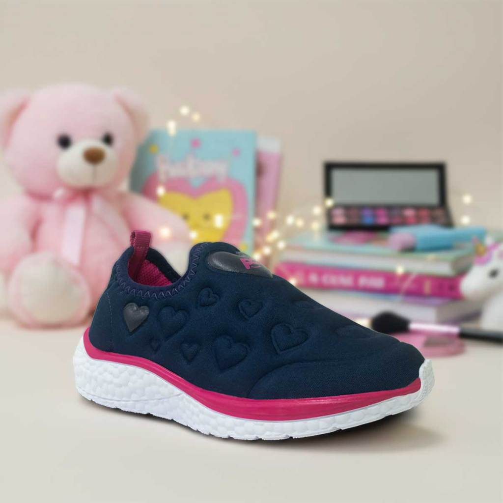 Ténis Infantil Menina Calce Fácil 28 Ao 36 Casual Feminino 11.142J