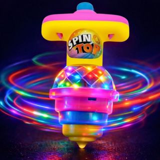 Pião Luminoso Com Lançador Automático Pião Com Luz  Brinquedo Infantil Para Meninos E Meninas em Oferta na Shopee