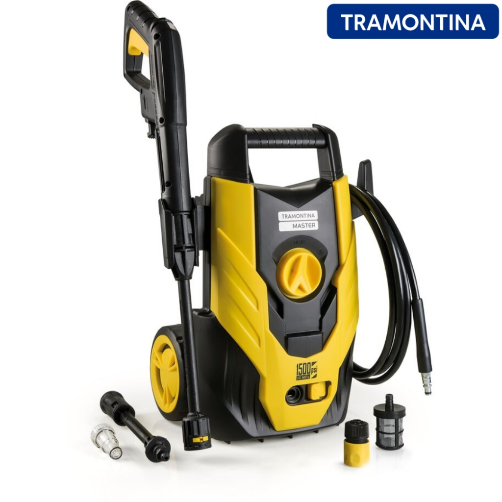 Lavadora De Alta Pressão 1200W 127v Master 1500 Psi Amarelo e Preto Tramontina