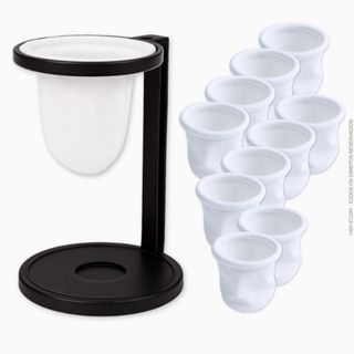 Mini Coador De Café Individual de Pano Gourmet com Suporte Desmontável + Refil Extras em Oferta na Shopee