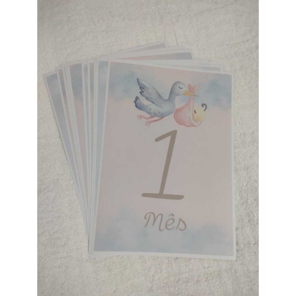 Kit mesversario para fotografar os doze meses do bebê Imagens fofas de alta qualidade