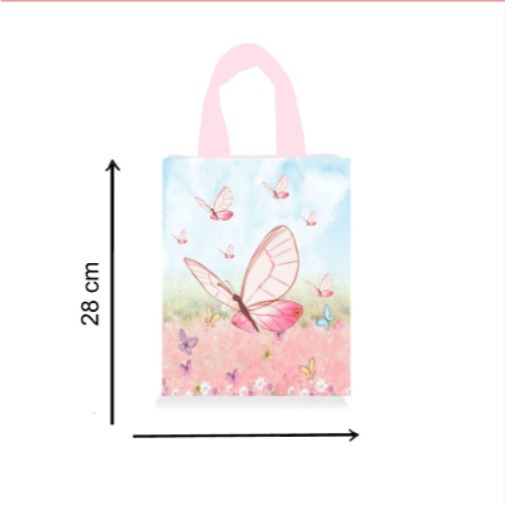Sacolinha Ecobag Personalizada JARDIM DAS BORBOLETAS | Saquinho Surpresa | Lembrancinha Infantil