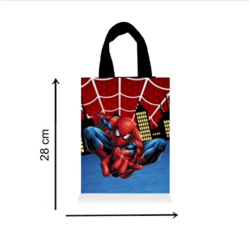 Sacolinha Ecobag Personalizada HOMEN ARANHA | Saquinho Surpresa | Lembrancinha Infantil
