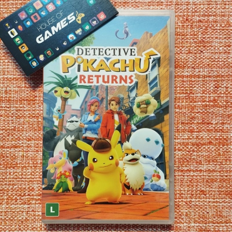 Game Detective Pikachu Returns Nintendo Switch Midia física lacrado original