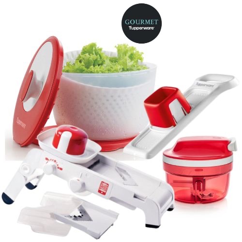 KIT SUPER CHEF + MINI CHEF + TURBO CHEF + CENTRIFUGA PLUS LINHA GOURMET - TUPPERWARE