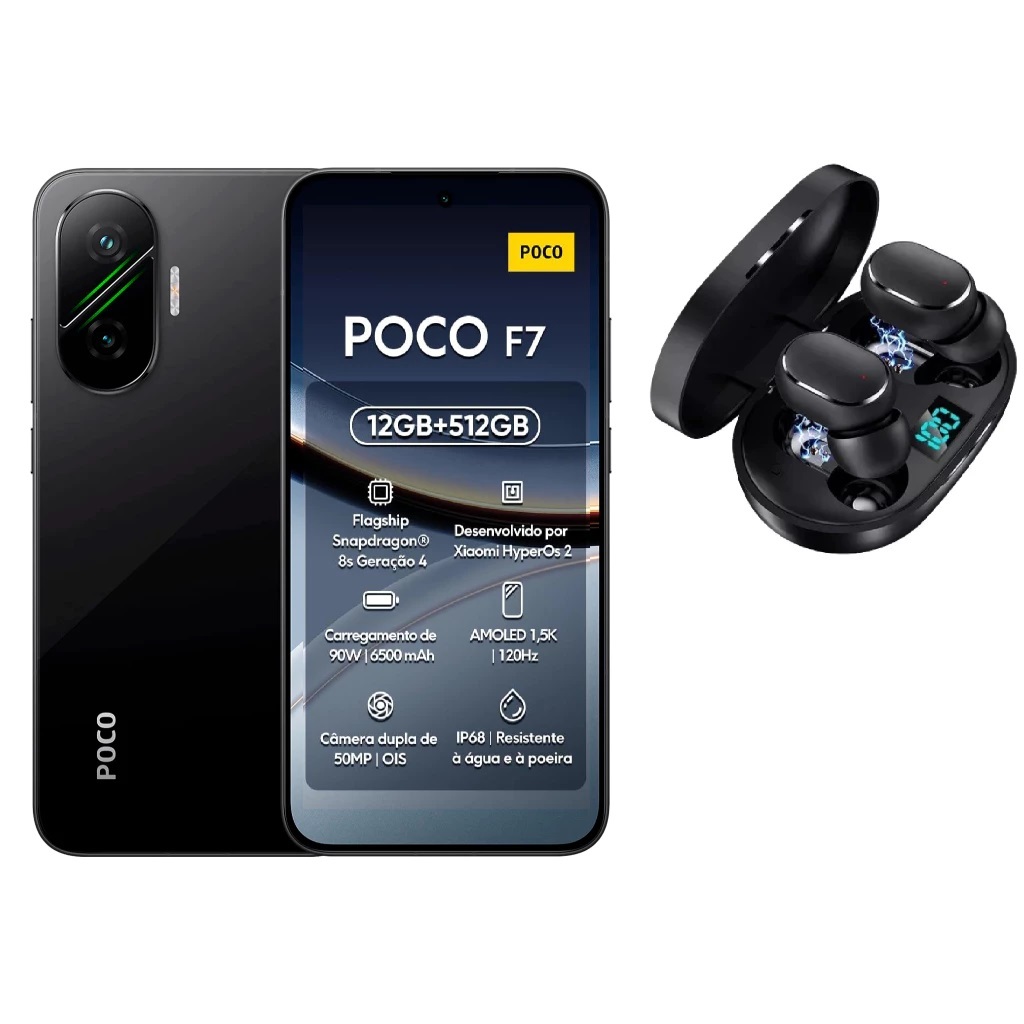 Xiaomi POCO F7 PRETO 5G | 12GB RAM 512GB | Ideal para Jogos