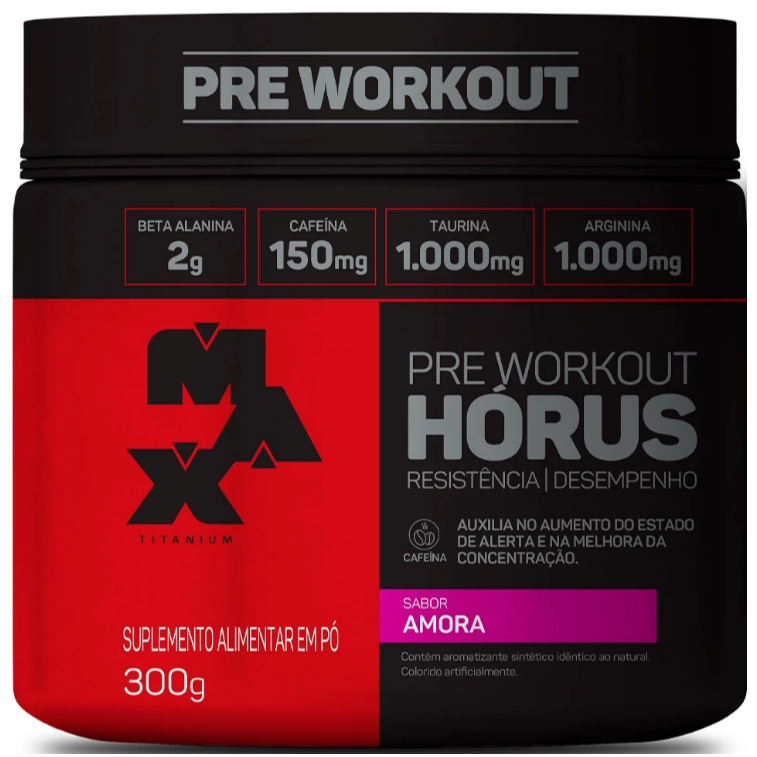 Pré-treino Hórus Max Titanium (300-150g) em Oferta na Shopee