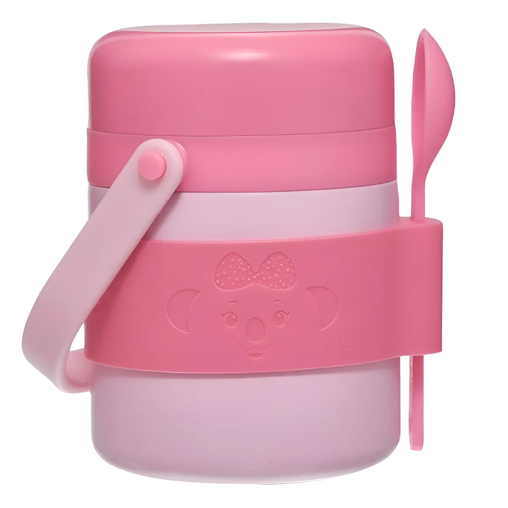 Pote Termico De Inox Bebe Com Colher 300ml Lilica Bb Little Rosa Lilica - ORIGINAL