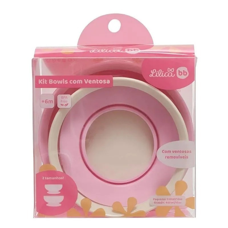 Kit Bowls com Ventosa Lilica/ Tigor Pratinho de Alimentação