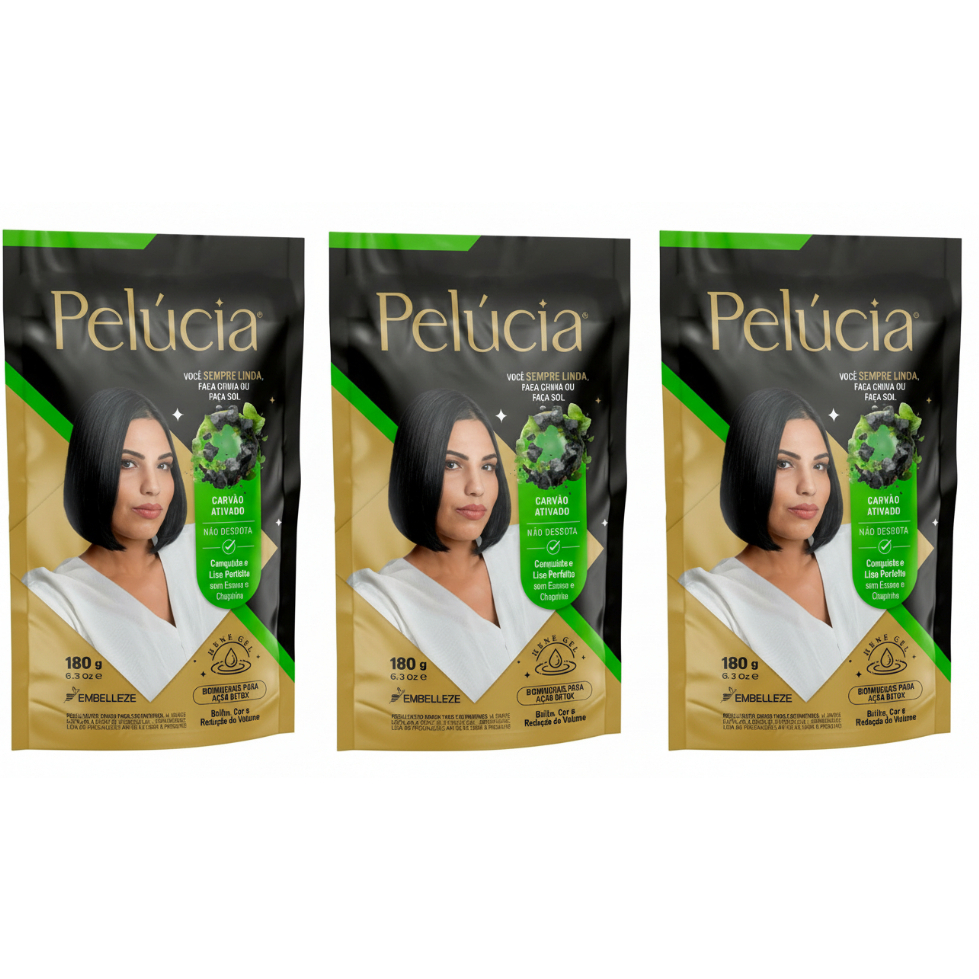KIT 3 HENÊ PELÚCIA MORENA DESEJADA POUCH em Oferta na Shopee