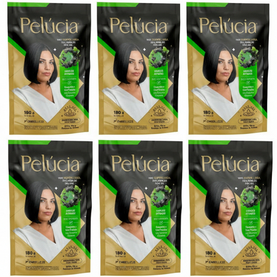 KIT 6 HENÊ PELÚCIA MORENA DESEJADA POUCH