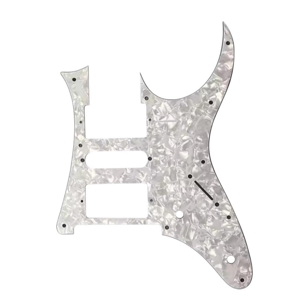Escudo Pickguard 3 Camadas Similar Ibanez Hsh Rg 3550 Liso Branco Perolado