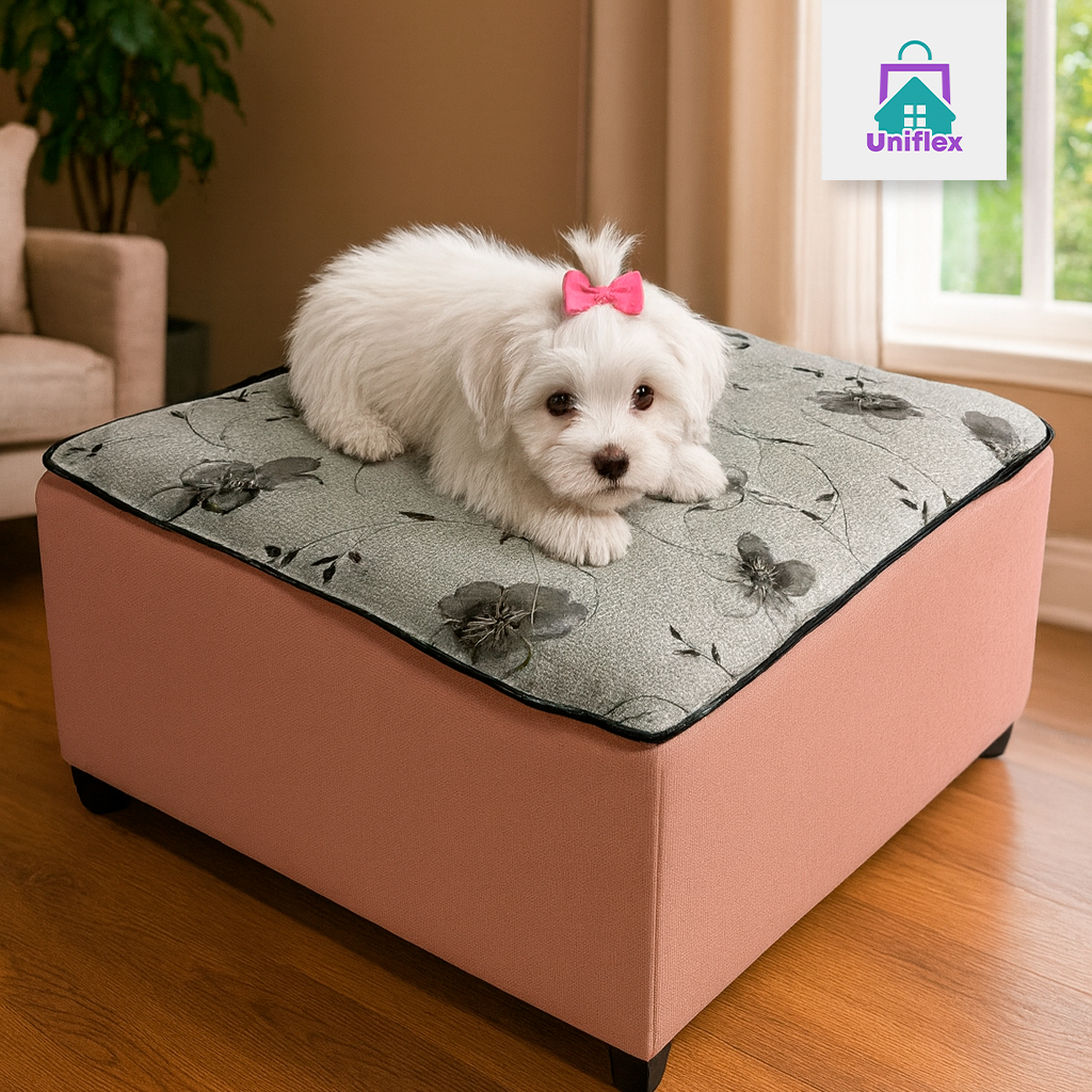 Cama Pet Confortável Para Cachorro e Gato | Alta qualidade e Resistência em Madeira com Corino 60x60