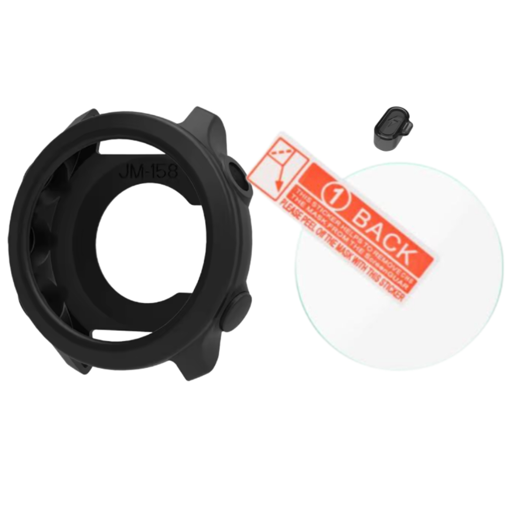 Kit Proteção Compativel com Garmin Forerunner 55 Capa + Pelicula + PLUG em Oferta na Shopee