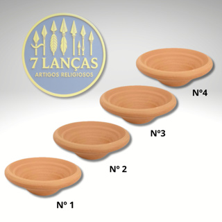 Alguidar de Barro Cru Do Nº 1 ao Nº 4 Umbanda Candomblé Uso Ritualistico e Artesanal em Oferta na Shopee