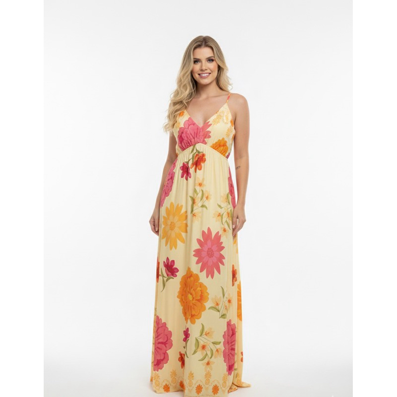 Vestido Femenino, vestido de verão, vestido com estampa, vestido com estampa de flor, vestido floral