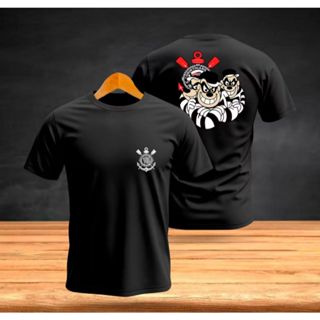Camiseta Timão Futebol  Gola Redonda 100% Algodão Camisa Irmãos Metralha Time Golll Corinthians em Oferta na Shopee