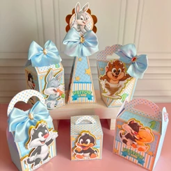 PEGUE E MONTE Kit Personalizados LOONEY TUNES MENINO | Lembrancinhas Festa | Fazemos todos os temas